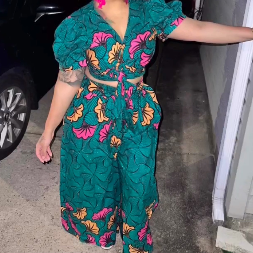 African pants set